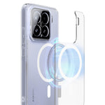 For Xiaomi 15 Clear Phone Magnetic Case TPU+Acrylic Back Cover