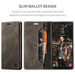 AUTSPACE For Samsung Galaxy M23 5G / Galaxy A23 5G (Global Version) Wallet Case  A01 Leather Stand Cover with RFID Blocking Card Holder