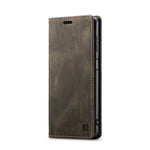 AUTSPACE For Samsung Galaxy M23 5G / Galaxy A23 5G (Global Version) Wallet Case  A01 Leather Stand Cover with RFID Blocking Card Holder