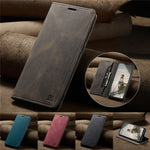 AUTSPACE Til Samsung Galaxy A40 Pung Etui A01 Læder Stand Cover med RFID Blokerende Kortholder
