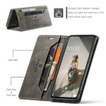 AUTSPACE Til Samsung Galaxy A40 Pung Etui A01 Læder Stand Cover med RFID Blokerende Kortholder