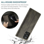 AUTSPACE Til Samsung Galaxy A40 Pung Etui A01 Læder Stand Cover med RFID Blokerende Kortholder