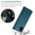 AUTSPACE For Samsung Galaxy A31 Wallet Case  A01 Leather Stand Cover with RFID Blocking Card Holder