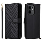 Oppo Reno13 F 5G (Reno 13 FS 5G) / 4G Plånboksfodral med axelrem / handledsrem Läderfodral med stativ