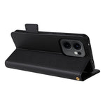 Oppo Reno13 F 5G (Reno 13 FS 5G) / 4G-skal med handledsrem, plånboksfodral i PU-läder med litchitextur