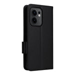 Oppo Reno13 F 5G (Reno 13 FS 5G) / 4G-skal med handledsrem, plånboksfodral i PU-läder med litchitextur