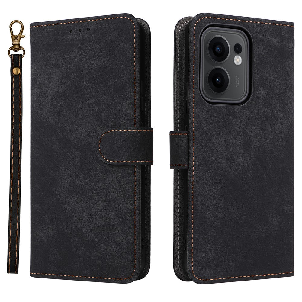 Oppo Reno13 F 5G (Reno 13 FS 5G) / 4G Plånboksfodral RFID-blockerande PU-läderfodral Stativvy