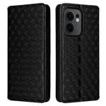 Oppo Reno13 F 5G (Reno 13 FS 5G) / 4G Plånboksfodral med rombpräglat läderfodral
