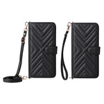 For Xiaomi Poco M7 Pro 5G Wallet Case with Shoulder / Wrist Strap Leather Phone Cover Stand