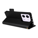 For Xiaomi Poco M7 Pro 5G Case with Wrist Strap Litchi Texture PU Leather Wallet Phone Cover