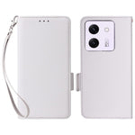 For Xiaomi Poco M7 Pro 5G Case with Wrist Strap Litchi Texture PU Leather Wallet Phone Cover