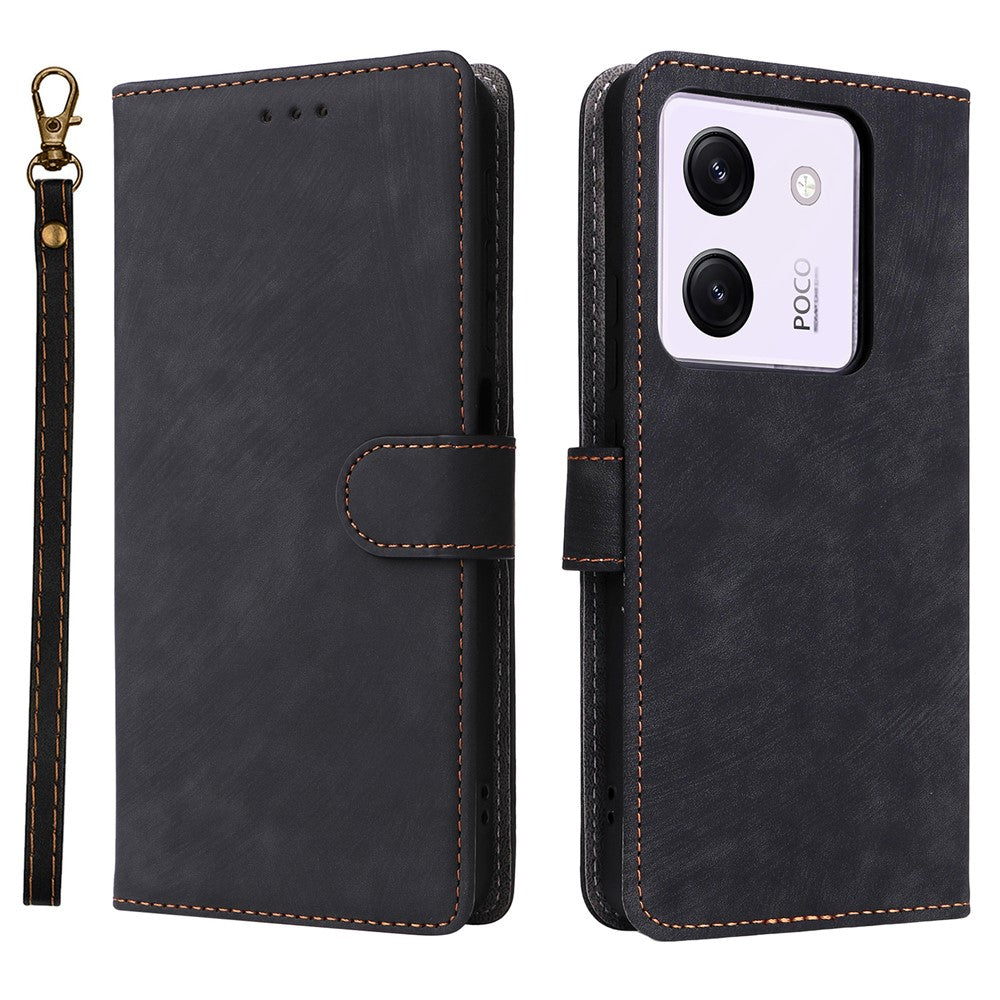 For Xiaomi Poco M7 Pro 5G Wallet Case RFID Blocking PU Leather Cover Stand View