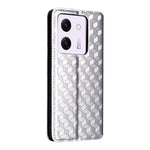 For Xiaomi Poco M7 Pro 5G Wallet Case Rhombus Imprinted Leather Phone Cover