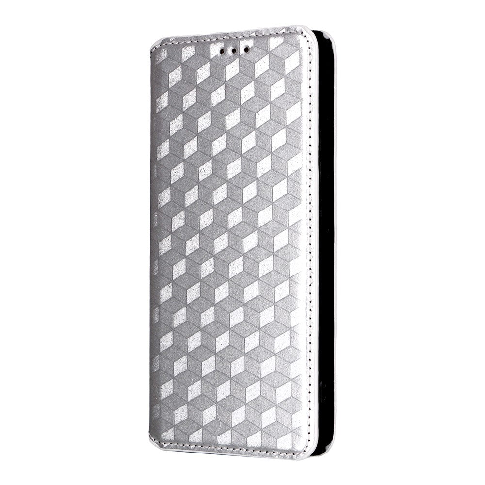For Xiaomi Poco M7 Pro 5G Wallet Case Rhombus Imprinted Leather Phone Cover