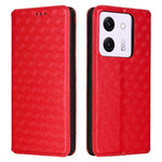 For Xiaomi Poco M7 Pro 5G Wallet Case Rhombus Imprinted Leather Phone Cover