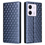For Xiaomi Poco M7 Pro 5G Wallet Case Rhombus Imprinted Leather Phone Cover