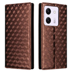 For Xiaomi Poco M7 Pro 5G Wallet Case Rhombus Imprinted Leather Phone Cover