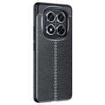 For Xiaomi Redmi Note 14 Pro+ 5G / Note 14 Pro 5G / Poco X7 5G Case Litchi Texture TPU Flexible Phone Cover, Black