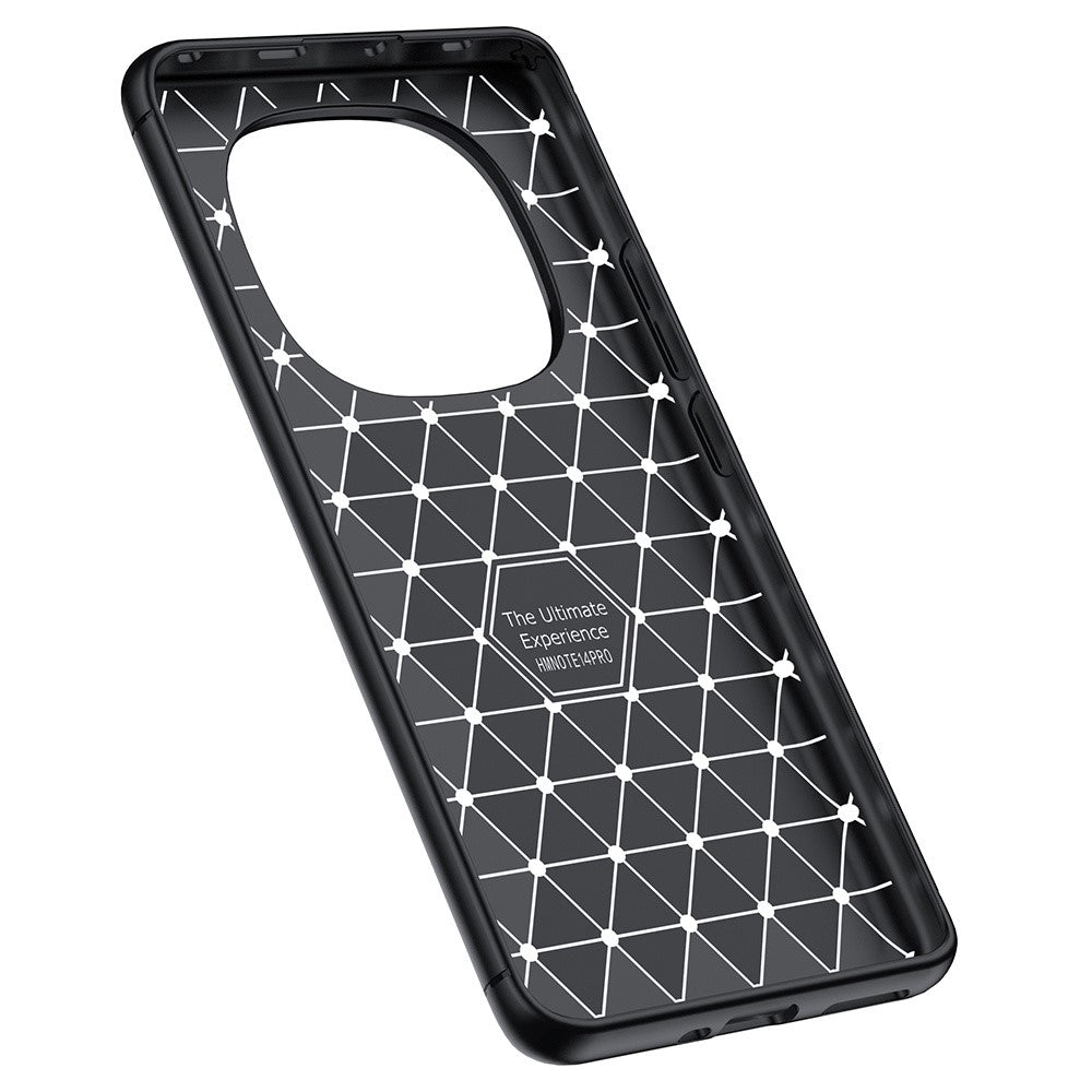 For Xiaomi Redmi Note 14 Pro+ 5G / Note 14 Pro 5G / Poco X7 5G Case Litchi Texture TPU Flexible Phone Cover, Black