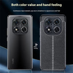 For Xiaomi Redmi Note 14 Pro+ 5G / Note 14 Pro 5G / Poco X7 5G Case Litchi Texture TPU Flexible Phone Cover, Black