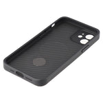 For iPhone 12 Case Compatible with MagSafe Kickstand TPU + PC Phone Cover Carbon Fiber Texture