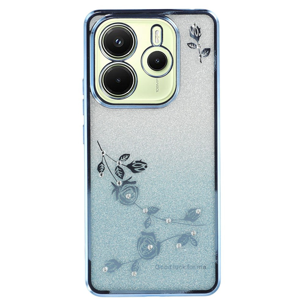 KADEM För Xiaomi Redmi Note 14 4G (163.25mm) Skal Blomma TPU Flexibelt Gradient Mobilskal