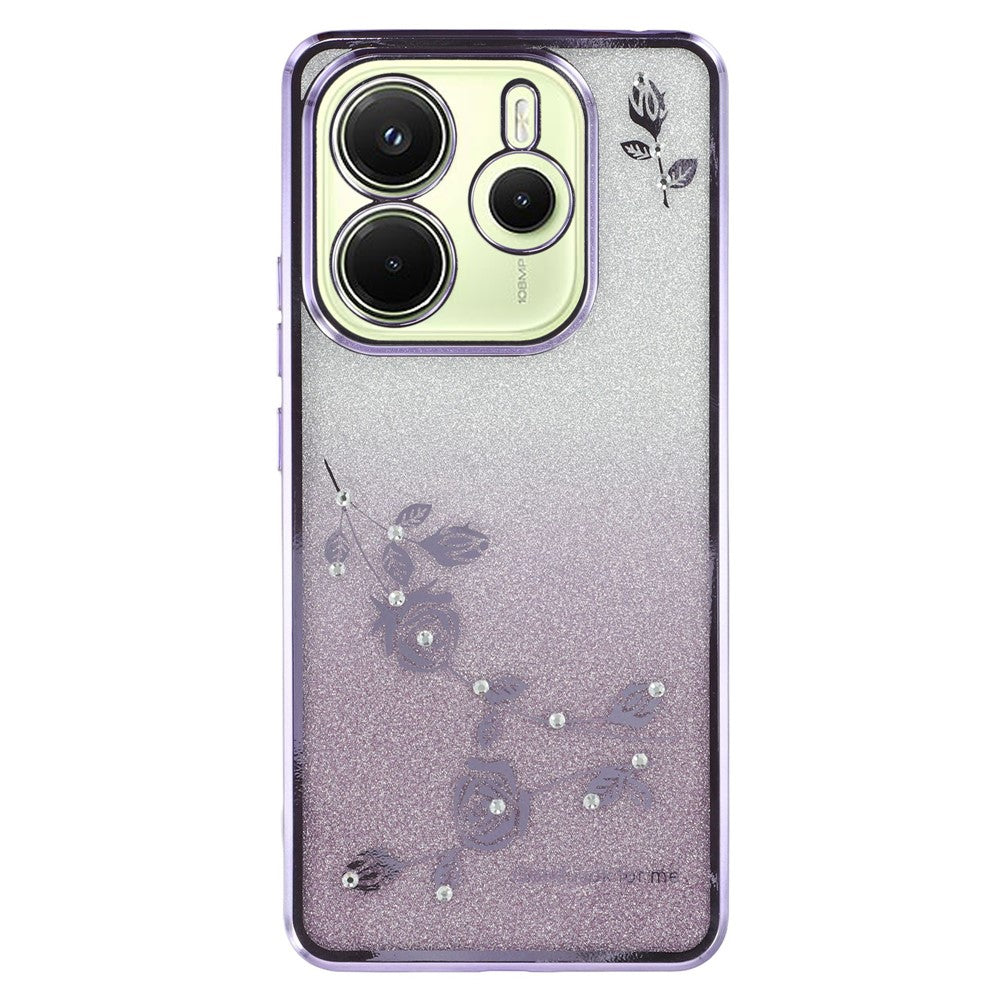 KADEM För Xiaomi Redmi Note 14 4G (163.25mm) Skal Blomma TPU Flexibelt Gradient Mobilskal