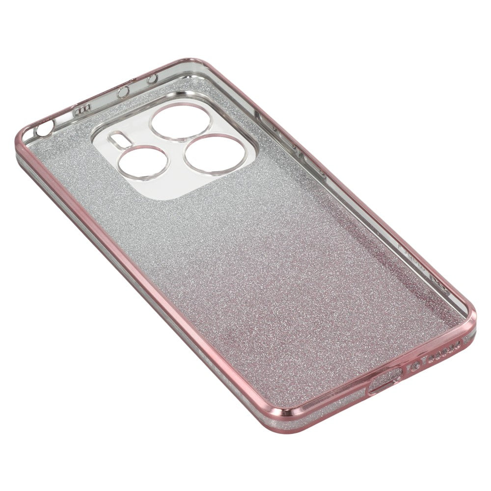 KADEM For Xiaomi Redmi Note 14 4G (163.25mm) Case Ring Kickstand TPU Flowers Phone Cover Gradient Glitter
