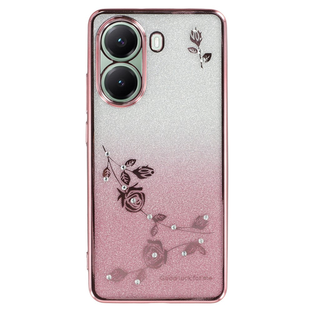 KADEM For Xiaomi Poco X7 Pro 5G Case Flower TPU Flexible Gradient Phone Cover