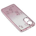 KADEM For Xiaomi Poco X7 Pro 5G Case Ring Kickstand TPU Flowers Phone Cover Gradient Glitter