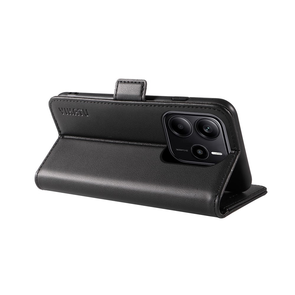 YIKATU För Xiaomi Redmi Note 14 4G (163.25mm) Plånboksfodral YK-003 Läderfodral