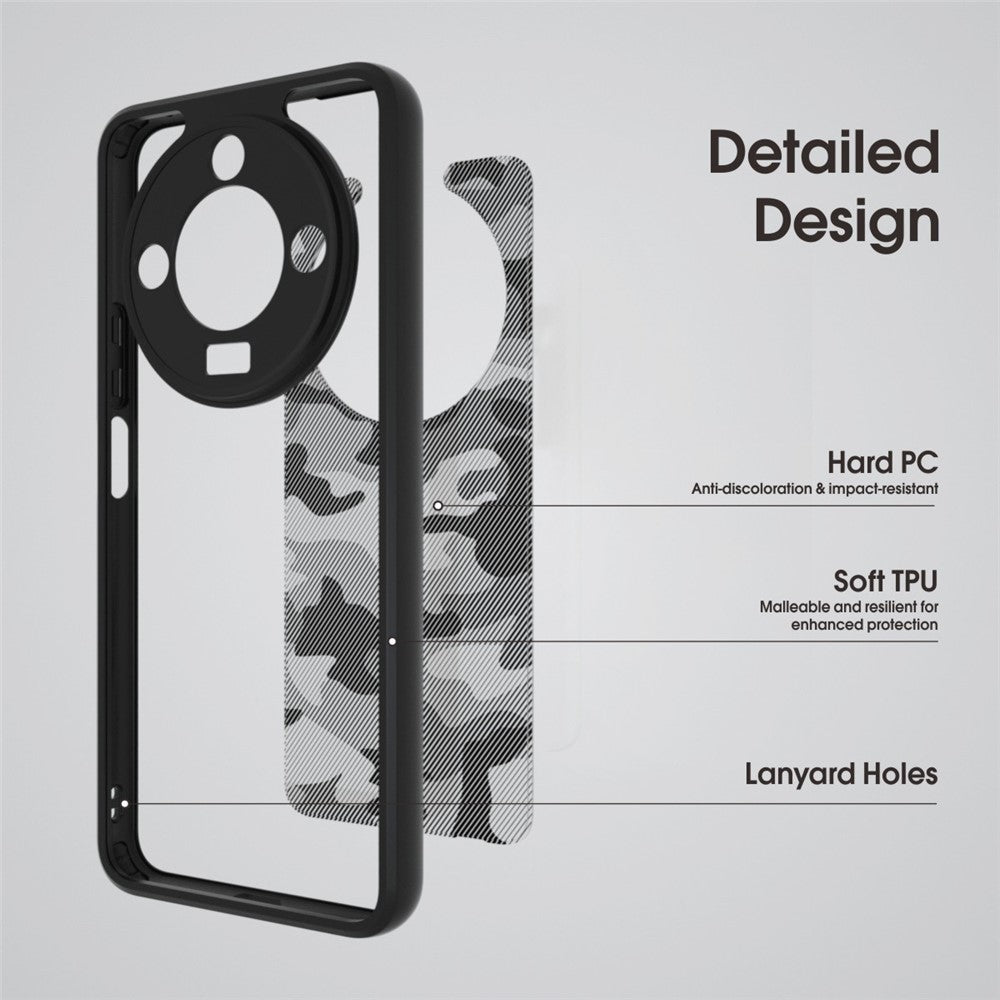 IBMRS For Honor X60 5G Case TPU + PC Heavy Duty Shockproof Phone Cover Camera Protection