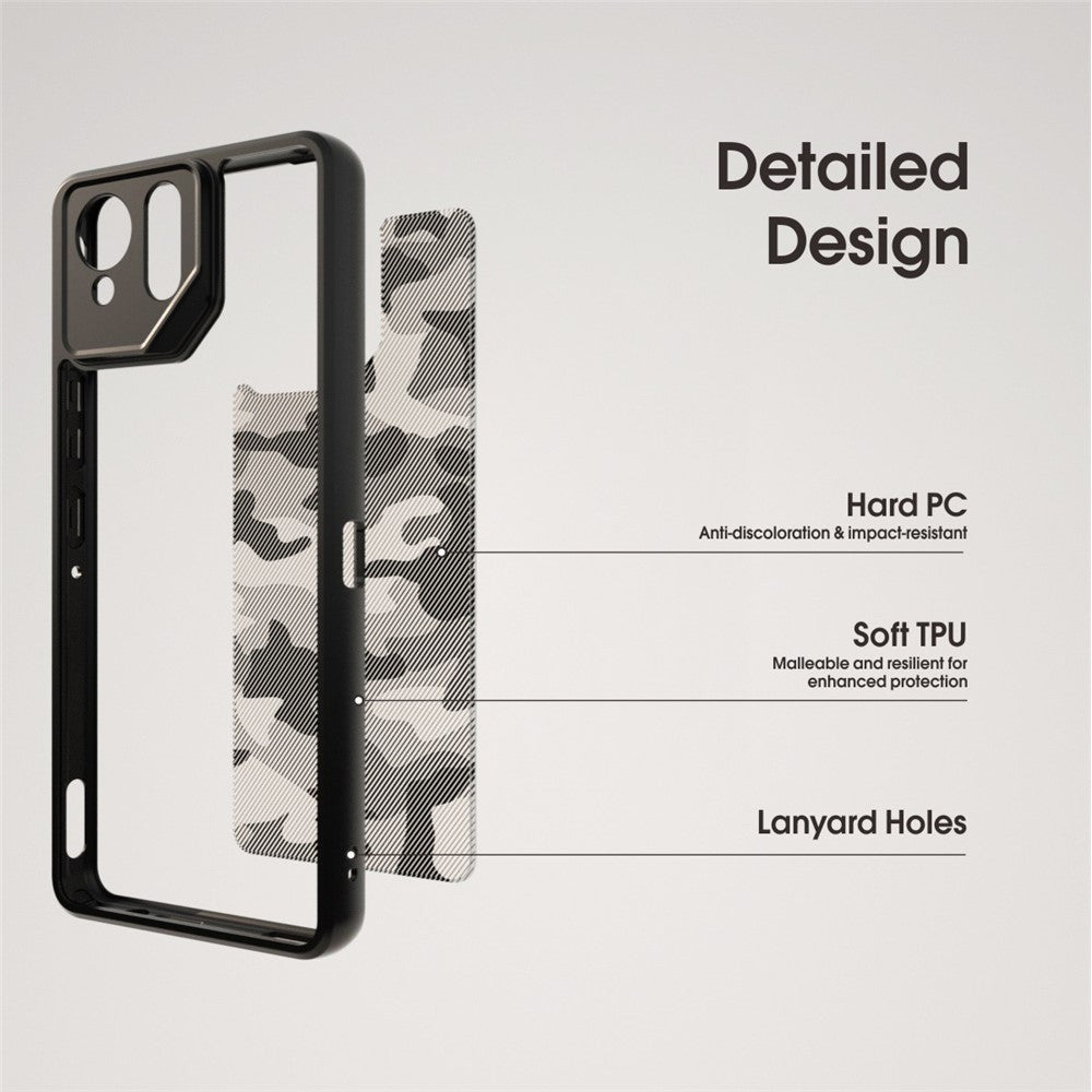 IBMRS til Asus ROG Phone 9 5G / Phone 9 Pro 5G cover TPU + PC kraftigt stødsikkert telefoncover Kamerabeskyttelse