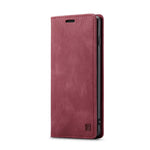 AUTSPACE For Samsung Galaxy S10 Plus Wallet Case  A01 Leather Stand Cover with RFID Blocking Card Holder