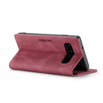 AUTSPACE For Samsung Galaxy S10 Plus Wallet Case  A01 Leather Stand Cover with RFID Blocking Card Holder
