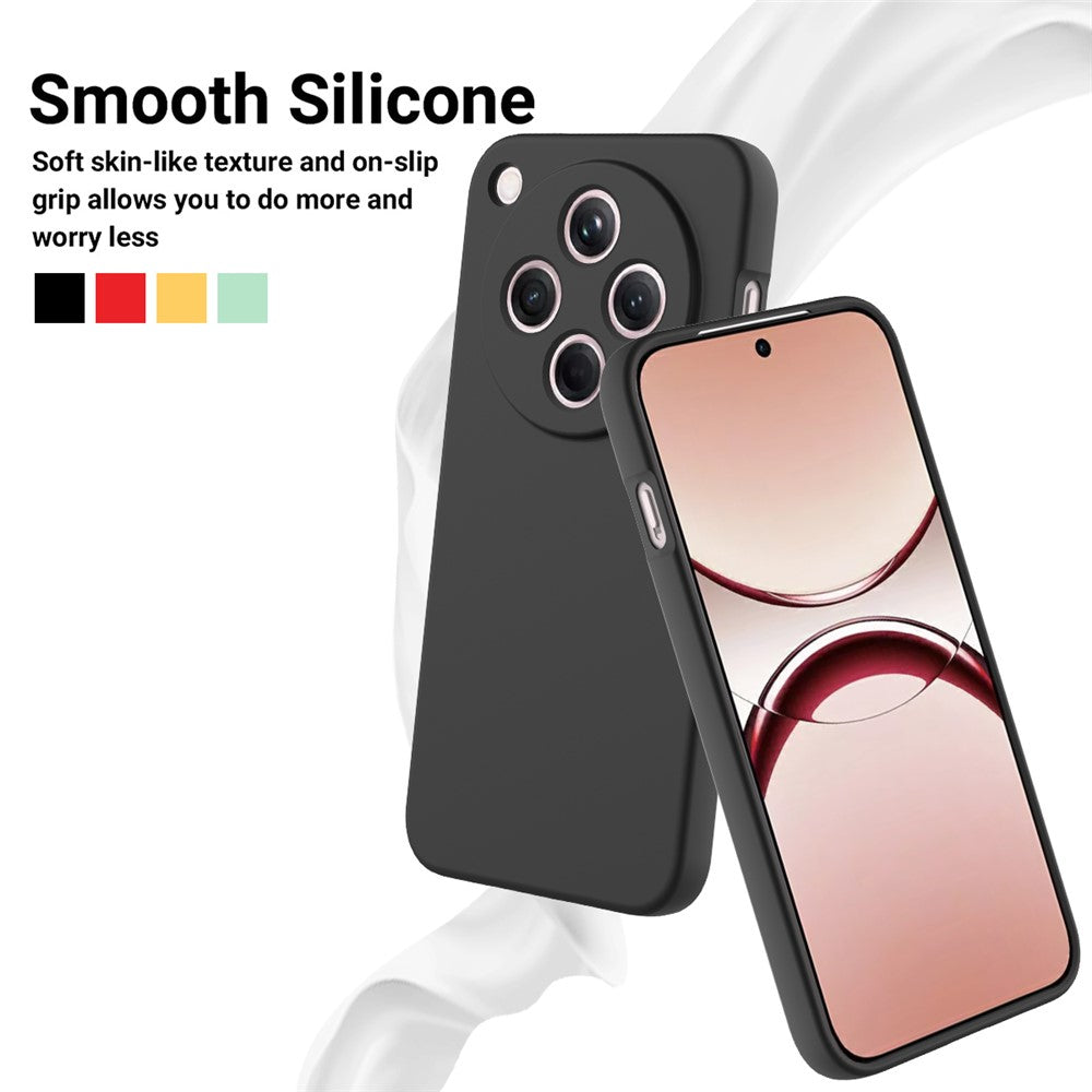 For Oppo Find X8 5G Liquid Silicone Case Phone Back Cover with Hand Strap