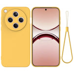 For Oppo Find X8 5G Liquid Silicone Case Phone Back Cover with Hand Strap
