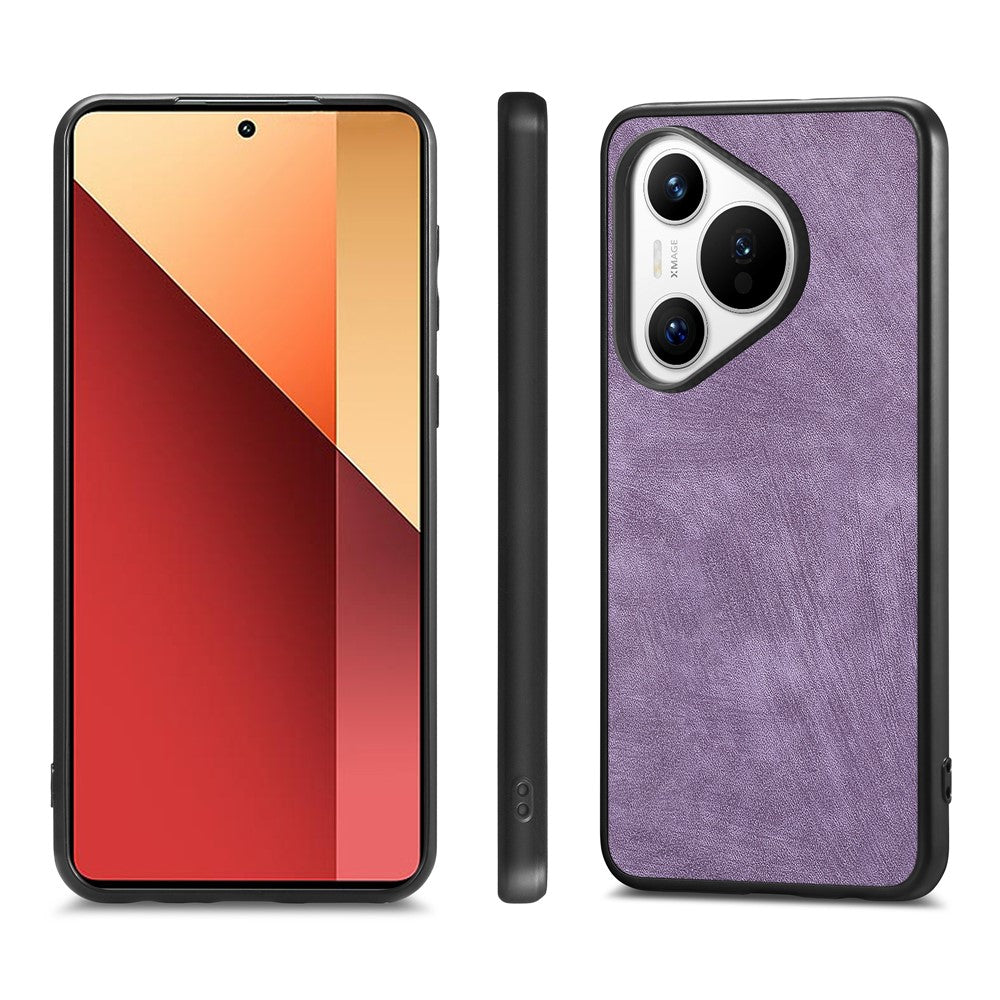 For Huawei Pura 70 Case Shockproof Slim Retro Leather Phone Back Cover