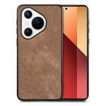 For Huawei Pura 70 Case Shockproof Slim Retro Leather Phone Back Cover
