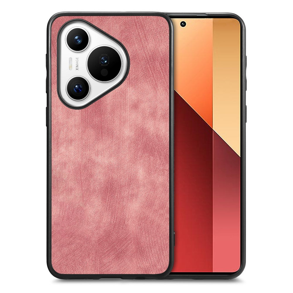 For Huawei Pura 70 Case Shockproof Slim Retro Leather Phone Back Cover