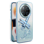 KADEM For Honor X60 Pro 5G / X9c 5G / Magic7 Lite 5G Case Dragonfly Kickstand TPU Flowers Glitter Phone Cover