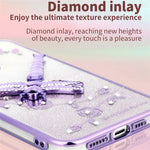 KADEM For Honor X8 5G Cover Guldsmed Kickstand TPU Blomster Glitter Telefoncover