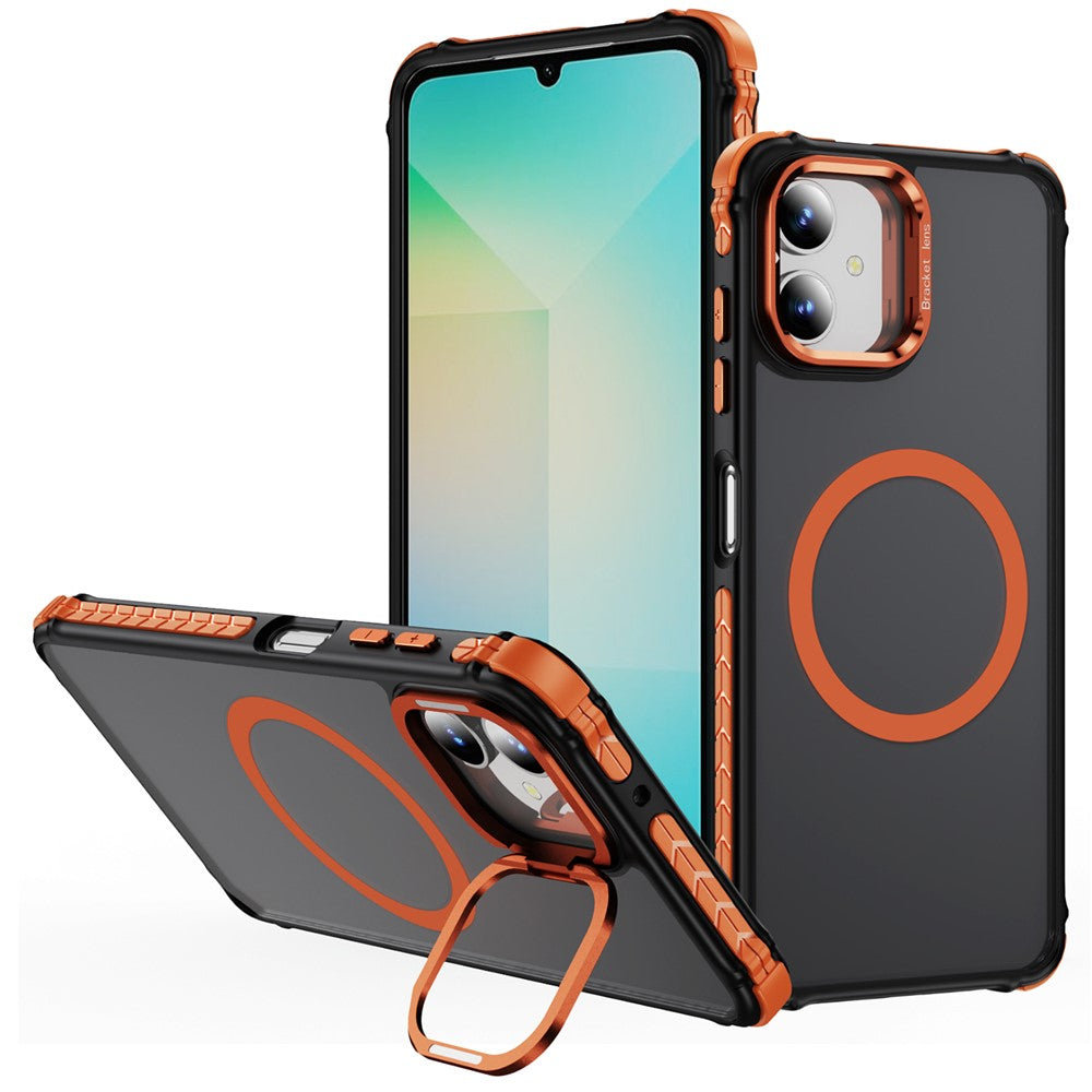 Samsung Galaxy A05 4G-skal med linsstativ Matt mobilbaksida Magnetiskt skal