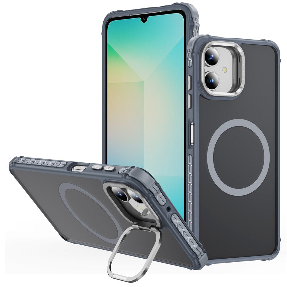 Samsung Galaxy A05 4G-skal med linsstativ Matt mobilbaksida Magnetiskt skal