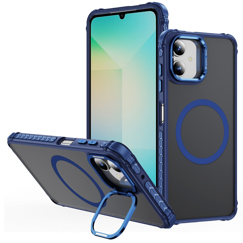 Samsung Galaxy A05 4G-skal med linsstativ Matt mobilbaksida Magnetiskt skal