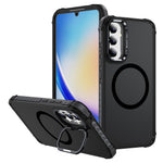 Til Samsung Galaxy A05s 4G magnetisk cover med linse-støtteben, mat telefonbagcover