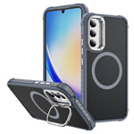 Til Samsung Galaxy A05s 4G magnetisk cover med linse-støtteben, mat telefonbagcover