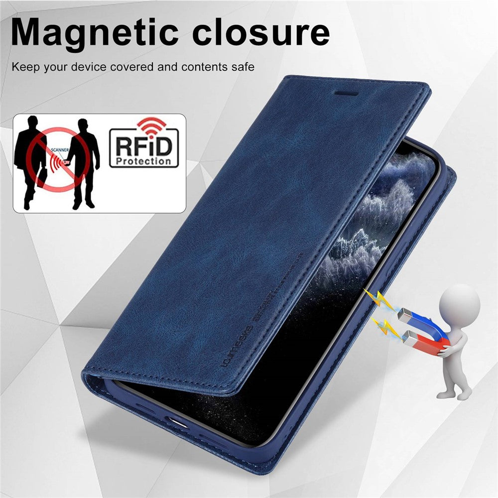 LC.IMEEKE Anti-drop Phone Cover For iPhone 11 Pro 5.8 inch, RFID Blocking Magnetic Auto Closing Phone Flip Leather Wallet Case Stand