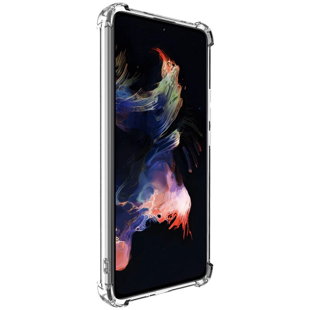 IMAK UX-4-serien TPU-skal för Xiaomi Redmi K60 Pro 5G / K60 5G / Poco F5 Pro 5G rak ram genomskinligt mobilskal