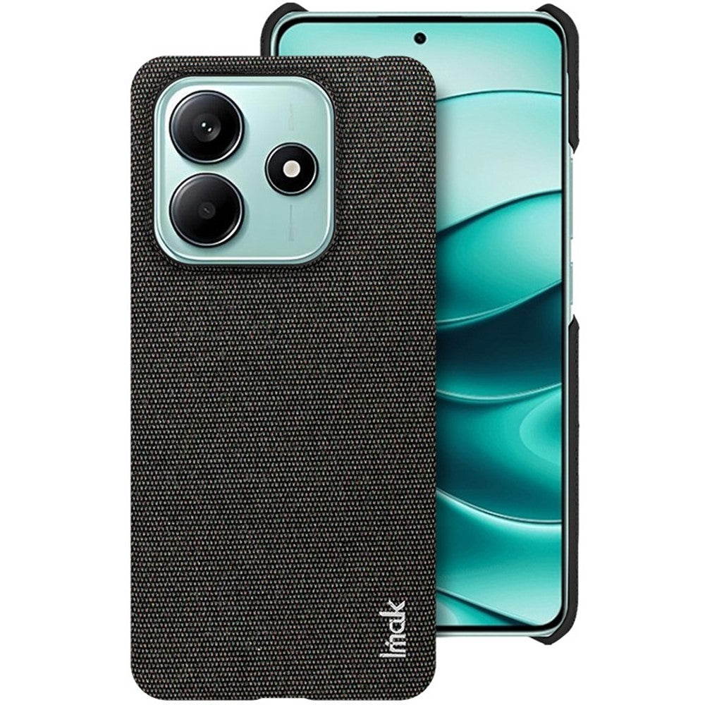 IMAK Ruiyi Series for Xiaomi Poco M7 Pro 5G / Redmi Note 14 5G Case Fabric Texture Leather+PC Phone Back Cover